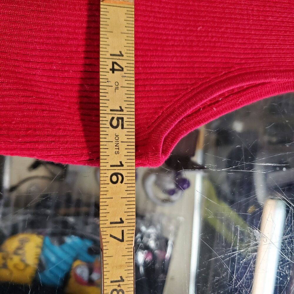Ruby Rd. Red Ribbed Top Size L - Picture 5 of 6